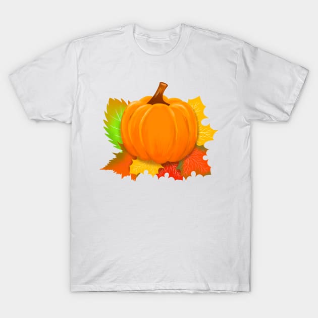 Pumpkin T-Shirt by BahArt